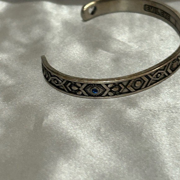 Alex and Ani Evil Eye Cuff Bracelet in Rafaelian Silver finish - Picture 3 of 6